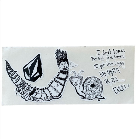 BUNDLE of 2 Rare VOLCOM Skate, Surf, Snow Stickers - Picture 3 of 3